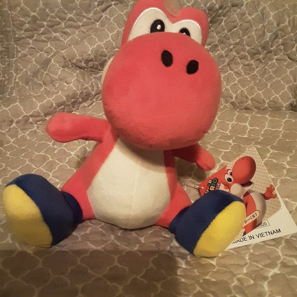NWT!!! Super Mario All Star Collection Red Yoshi Plush, 8" - Picture 2 of 7